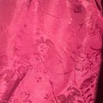 Gunne Sax Taffeta Dark Rose Floral Print, Midi Skirt, Size XS, Vintage Photo 4