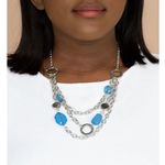 Paparazzi Oceanside Spa Blue Necklace (242) Photo 0