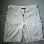 Lee Women Relaxed Tan Bermudas Lightweight Casual Shorts With Pockets Photo 0