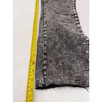 AQUA  Studded Jeans High Rise‎ Straight Leg Cropped Gray Wash Size 28 Photo 10