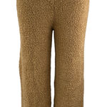 SKIMS  Cozy Knit Women's Brown High Rise Teddy Fleece Lounge Trousers Pants S/M Photo 0