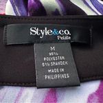 Style & Co  Purple Geometrical Print Tunic Photo 11