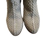 Journee Collection JOURNEE SIGNATURE Gray Side Cutout Kevona Woven Leather Booties, Sz 8.5 Photo 9