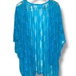 Andree by Unit  Blue Lace Kimono Cardigan sheer Photo 1