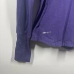 Nike Dri-Fit Jacket Women Size M Purple 1/4 Zip Long Sleeve Outdoor Running Photo 7