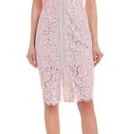 Bardot  Dress Morgan Front Slit Lace Cocktail V-neck Sheath Sleeveless Sz XS Photo 0