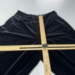 XSCAPE by Joanna Chen Pants Womens Medium Black Velvet Beaded Belt Wide‎ Leg Photo 5