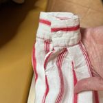 Hannah Red and White Striped Shirt Size M Photo 4