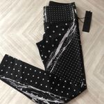 Noli  Black & White Polka Dot Design Leggings - Size L Photo 0
