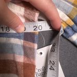 Croft & Barrow ‎ Womens Medium Flannel Shirt Button Up Plaid Long Sleeve Top NWT Photo 11