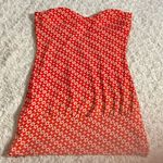 Charlotte Russe Y2K Coral Red Strapless Sweetheart Bubble Hem Bandeau S Small Photo 3