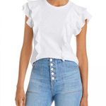 Veronica Beard NWOT Bea Short Sleeve Ruffle Tee - Size XL Photo 0