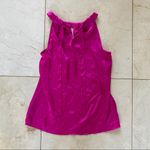 The Limited  Hot Pink Tie Halter Blouse Sz Small Photo 4