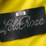 Lela rose yellow wool silk blend sleeveless beaded top party dress Size 2 Photo 7