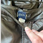 Gap Vintage Y2K  Leather Low Rise Trouser Pants Brown Women's size 14 Grunge Photo 4