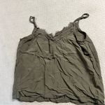 Abercrombie & Fitch Khaki Taupe Lace Trim Cami Tank Top Size XSmall Photo 2