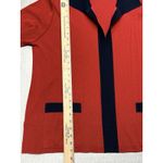 Misook Exclusively  Cardigan 3X Red Black Color Block Acrylic Knit Sweater Photo 5