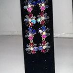 Betsey Johnson SPARKLING MULTICOLOR BEJEWELED FLORAL BUTTERFLY CHAIN NECKLACE Photo 6