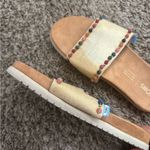 Toms PARADISE GOLD SHIMMER POM POM SANDALS Photo 5