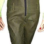 Spoon Jeans Green Black Striped Pants 7 Photo 1