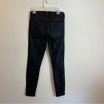 AGOLDE  Waxed jeans Shiny Black Stretch Denim Size 29 Sleek Minimal Alix Earle Photo 3