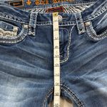 Rock Revival  Blue Skinny Jeans with Embroidered Pockets Photo 7