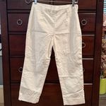 Nic+Zoe  White Cropped Pants size 4 Photo 2