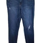 1822 Denim  Size 8 Raw Hem Skinny Medium Wash Classic Medium Rise Jeans. Photo 0