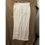 NWT Sea Salt Cornwall Tide Flow Trousers Linen Wide Full Length Size 6 Chalk White Photo 5