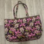 Vera Bradley Vera brag large tote travel paisley brown multi print bag Photo 0