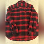Pendleton Women's Plaid 100% Cotton Red Black Check Flannel Shirt XL Super Soft Photo 3