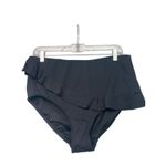 Lands' End  Women's Ruffle Black Swim Bottoms – Size 14 – New Photo 3