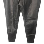 Eileen Fisher  Women’s Black Pull On Coated Organic Cotton Leggings Size Medium Photo 4