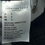 American Eagle  High Rise Shortie Dark Wash Distressed Denim Shorts Size 0 Blue Photo 5