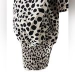 Arula Leopard Print Peasant Crop Blouse Ring Photo 3