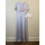 Show Me Your Mumu Size Medium Maxi Rome Twist Gown Empire Waist Satin Luxe Photo 1