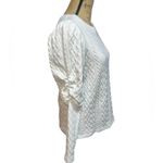 New One Eleven North All White Knit Long Puff Sleeved Light Weight Women size S Photo 6