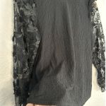 Alice Blue NEW Black Lace Sheer Long Sleeve Witchy Blouse Top Small Whimsygoth Halloween Photo 2