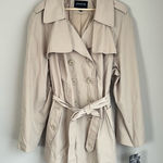 London Fog Vintage  NWT Double Breasted Belted Trench Coat Womens Size 3X Photo 0