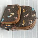 Michael Kors Brown Multi Jaycee Large Zip Jet Set Girls Print Backpack Photo 3