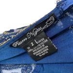 Pisarro Nights Illusion Beaded Mesh Column Gown Dark Teal Blue Size 2 NWT Photo 5