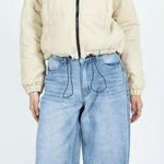 Princess Polly - Corduroy Puffer Jacket in Beige Photo 4