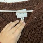 Brown Cropped Sweater Photo 2