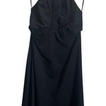 Susana Monaco XS Black Keyhole Halter Dress Elegant Style Nylon Blend Photo 0