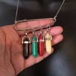 Boutique Reggae Safety Pin Necklace Photo 0