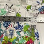 Bedford Fair Women’s Jacket Size 18W Zip High Collar White Floral Butterfly Photo 7