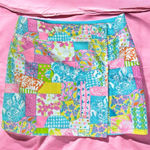 Lilly Pulitzer Womens Multi Patchwork Reversible Skirt Sz 4 Photo 0