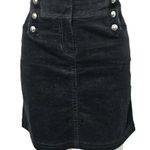 White House | Black Market WHBM Black Button Detail Corduroy Pencil Skirt Size 6 Photo 0