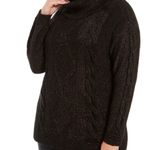 Charter Club Black Rainbow Metallic Knit Pullover Small Petite NWOT Photo 1