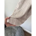 Free People  Lotta Love Wide Leg Trousers‎ In Sable Size 12 Pleated Linen Blend Photo 8